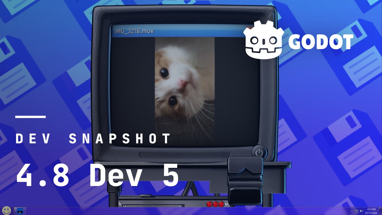 Godot 4.8 özellik dondurmasına yaklaşıyor