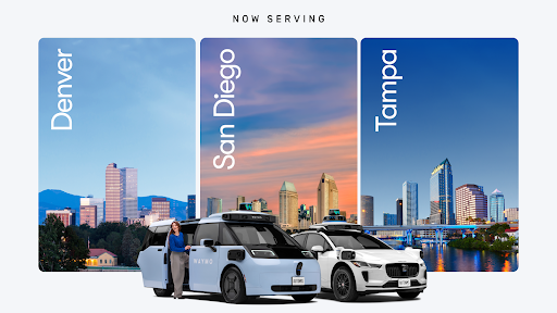 Waymo üç şehirde daha yolcu almaya başladı
