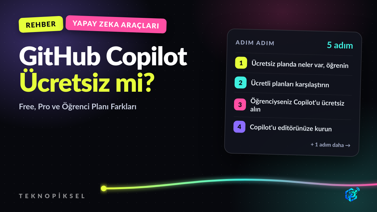 GitHub Copilot Ücretsiz mi? Free, Pro ve Öğrenci Planı Farkları