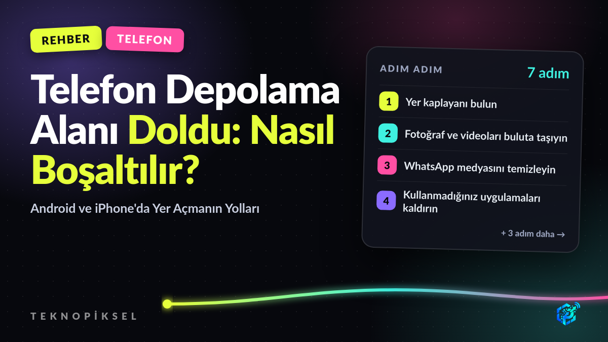Telefon Depolama Alanı Doldu: Nasıl Boşaltılır? Android ve iPhone'da Yer Açmanın Yolları