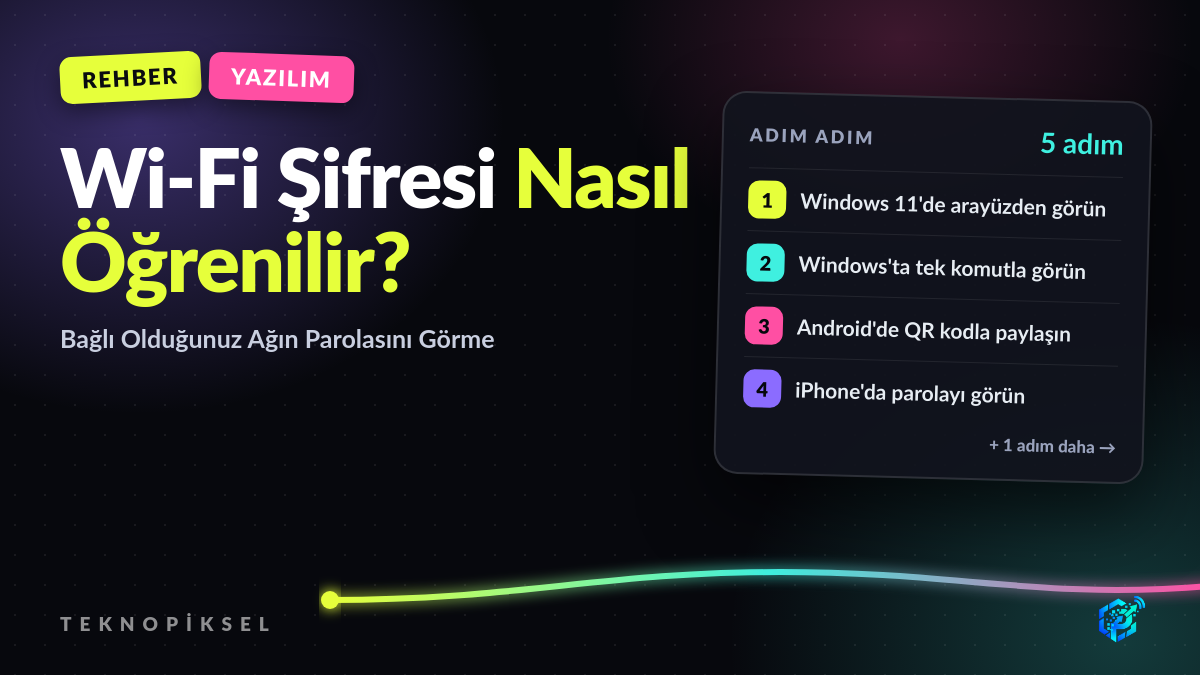 Wi-Fi Şifresi Nasıl Öğrenilir? Bağlı Olduğunuz Ağın Parolasını Görme