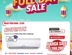 AC Split 1 PK Harga Terjangkau, Diskon Besar Transmart!