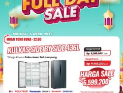 Rebut Kulkas Side by Side 436L, Diskon Dahsyat Transmart!