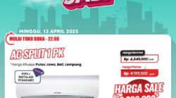 AC Split Murah Rp3 Jutaan? Buruan Serbu Transmart!