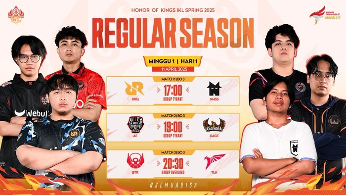 RRQ vs ONIC: Jadwal Lengkap HOK IKL Spring 2025 Pekan 1