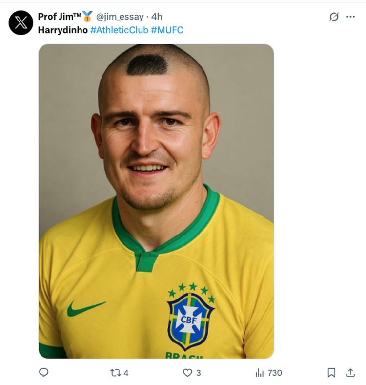 Transformasi Kocak Maguire: Harrydinho Bikin Ngakak! Meme Viral