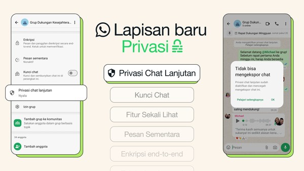 WhatsApp: Privasi Chatmu Terlindungi, Begini Caranya